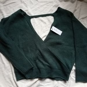 Ya Ya & Co knit cross over sweater